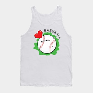 Love Baseball Tank Top